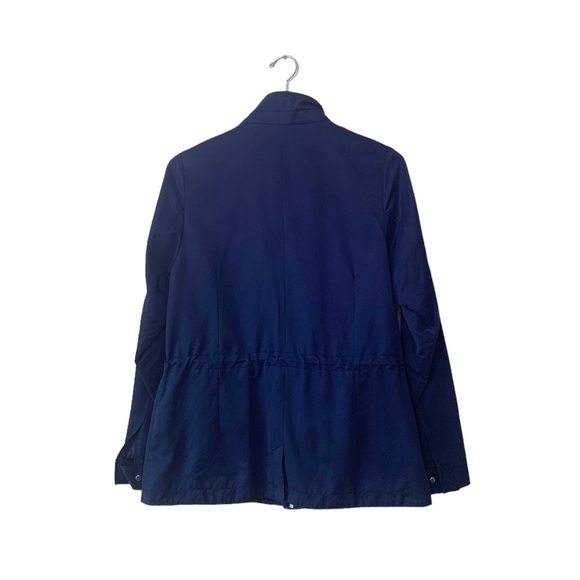 Peter Millar Navy Blue Zip Up Button Drawstring Travel Utility Jacket Size M - Picture 4 of 14